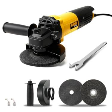 Imagem de Esmerilhadeira Angular 860W com Motor de Cobre Puro – 11.000 RPM, Disco de 115mm, 2 Posições de Empunhadura, Proteção Térmica e Sistema Anti-Reinício