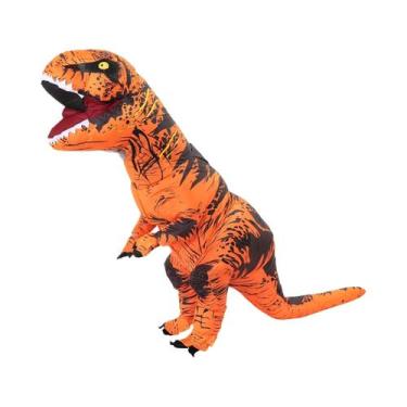 Imagem de Traje de Dinossauro T-Rex Inflável para Crianças e Adultos - Fantasia 
