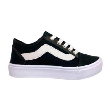 Imagem de Tênis Casual Comfort Estiloso Menino Ortobessa Preto 33/34-Masculino