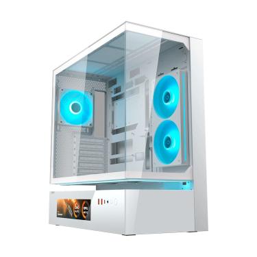 Imagem de Gabinete Gamer Cougar Vision CFV235 Com 3 Fans ARGB Branco