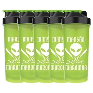 Imagem de Kit 5X Coqueteleira Diabo Verde Mansão Maromba - 600ml Verde - FTW - F