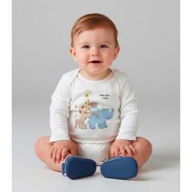 Imagem de Body Infantil Masculino Trick Nick Bege, M, Bege
