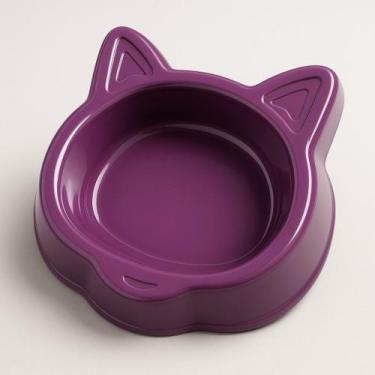 Imagem de 2 Tigela Comedouro Bebedouro Pet Gato Carinha de Gato FaceCat 130ml Ra