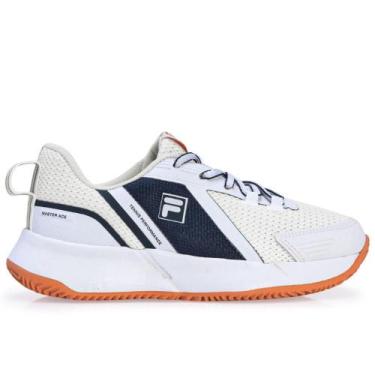 Imagem de Tênis Fila Master Ace Clay - Saibro Branco e Marinho, 41