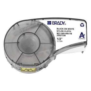 Imagem de Etiqueta Nylon para Bloco Terminal Preto no Branco 12,7mm x 4,8m Brady
