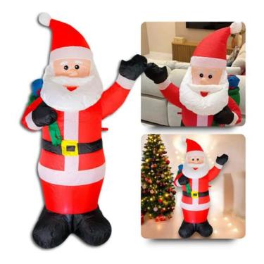Imagem de Papai Noel Inflável Natal Gigante Decoração Enfeite Premium, Modelo 2,