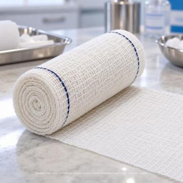 Imagem de Atadura Crepom Faixa Bandagem Elástica 10cm Kit 48 Unidades - Casa da 