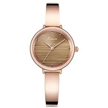 Imagem de Relógios para mulheres de quartzo japonês relógio de pulso fashion vestido feminino pulseira de liga para presentes de dia dos namorados, ouro