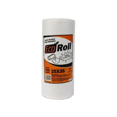 Imagem de Bobina Saco Plastico Picotada 25x35 Ecoroll Extra Fort 18 Un