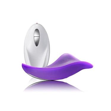 Imagem de Vibrador Calcinha Vibratpria Com Controle Remoto Sem Fio Brinquedos Sexuais Silencioso 10 Velocidades Eróticas Zatla (Roxo)