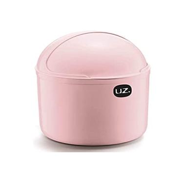 Imagem de Uz Utilidades, Uz350Ros, Lixeira Plastica De Cozinha Pia Com Tampa Capacete E Abertura Frontal 4 Litros Uz, Cor Rosa Quartzo, Polipropileno, UZ, UZ350