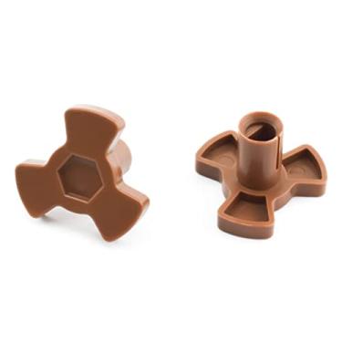 Imagem de SDTC Tech Acoplador de mesa giratória de forno de micro-ondas 2 peças suporte de eixo em forma de Y bandeja de vidro com porta "D" para rolo de altura de 12-14 mm