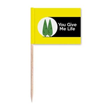 Imagem de Bandeiras de palito de dente com proteção ambiental para decoração de festa