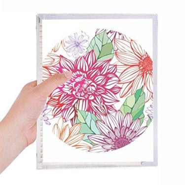Imagem de Caderno de folhas soltas com estampa de flores para decoração colorida
