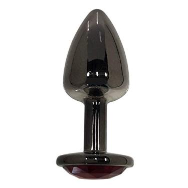 Imagem de Plug Anal Joia Mini Metalizado Preto com Pedra,