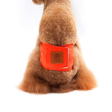 Imagem de HXKJ Calça fisiológica criativa de cor lisa para cães com calça de segurança anti-assédio para filhotes
