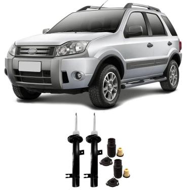 Imagem de Par Amortecedor + Kit Batente Ecosport 4x4 (4WD) Dianteiro 2003 a 2012