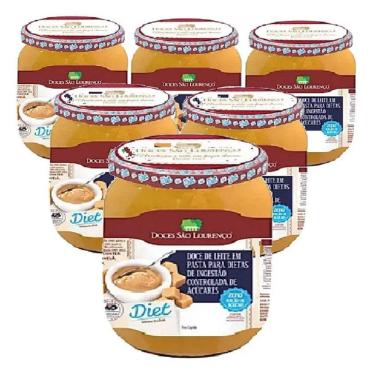Imagem de Doce De Leite Diet São Lourenço 210G  6 Unidades 