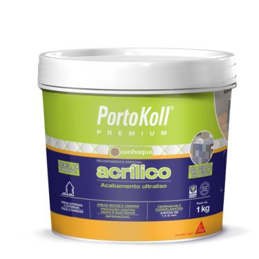 Imagem de Rejunte Especial Acrílico Cor Conhaque de 1kg Porto Koll