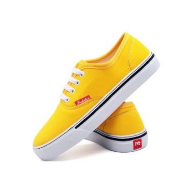 Imagem de Tenis Sapato Femino de Skate Retro Classico Casual Moderno All Polo Blu (39, Amarelo)