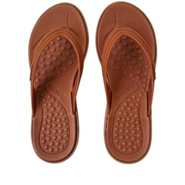 Imagem de Grendene, Rasteirinha Tamanco Feminino Anabela Betina Azaleia Soft Cor:Marrom;Tamanho:33/34