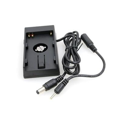 Imagem de Adaptador de placa de montagem de bateria com cabo de cilindro CC para câmera ZBLZGP NP-F970 F770 BMD BMCC 4K