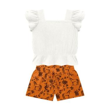 Imagem de Conjunto Cropped Babados Short Faixa Milon