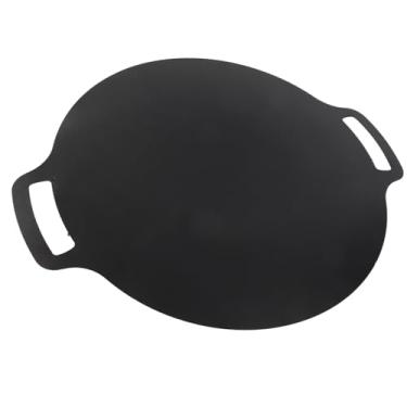Imagem de Grelha para Churrasco, Grelha Redonda para Churrasco, Grelha Circular Antiaderente Coreana, Placa para Churrasco Coreana Com Alça Dupla, Grelha Multifuncional Coreana para (4)