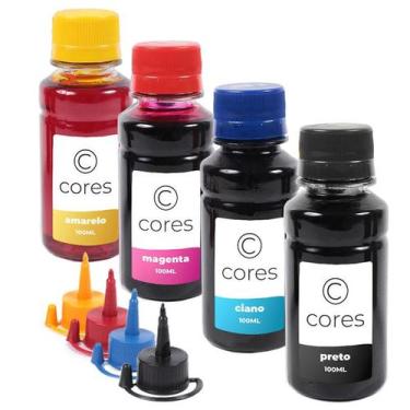 Imagem de Kit 4 Tintas Universal CMYK 100ml Inova Ink