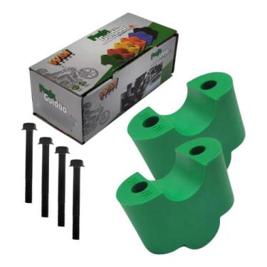 Imagem de Suporte Guidão Moto Mais Alto Universal Mancal - WM Peças, Verde