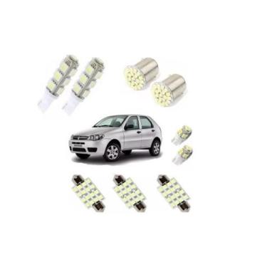 Imagem de Kit Lâmpadas Led Palio Pingo Teto Placa Meia Luz Ré Completo - Blue Li