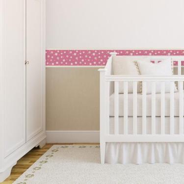 Imagem de Faixa Decorativa para Quarto de Bebê Floral 3mx15cm - Quartinhos