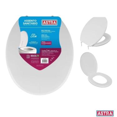Imagem de Assento Tampa De Vaso Privada Oval Universal Slim Almofadado Deca Icas
