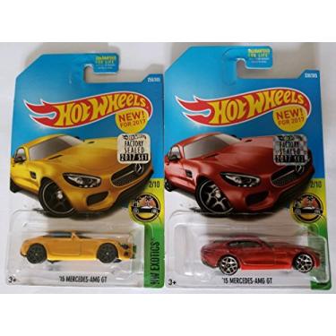 Imagem de Hot Wheels 2017 Hw Exotics - '15 Mercedes-AMG GT (Yellow & Red) Set of 2!