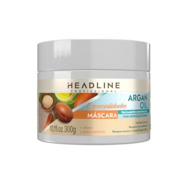 Imagem de Máscara Argan Oil - Nutrição, Repõe Lipídios e Recupera a Maciez - HEADLINE Especialidades - 300g