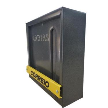Imagem de Caixa De Correio Carta Grade Vertical C/ Mola Cinza - JGC COMERCIAL