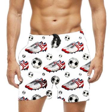 Imagem de Short Praia Shorts Banho Bermuda Verão Chuteira Bolas Futebol Sport 11