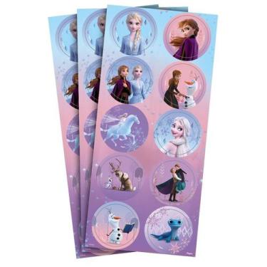Imagem de Adesivo Redondo Disney Frozen - 30 Unidades - Regina - Rizzo