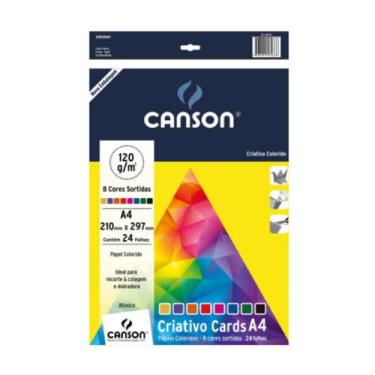 Imagem de Papel Criativo A4 8 Cores com 32 folhas - Canson