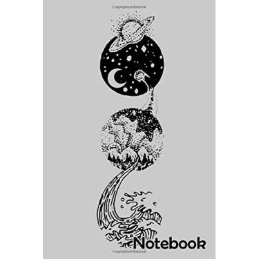 Imagem de Star Dust To Sea Foam Notebook: - 110 Pages, In Lines, 6 x 9 Inches