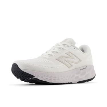 Imagem de New Balance Fresh Foam X Evoz V4 Tênis de corrida feminino, Branco/cinza/cinza pérola, 42