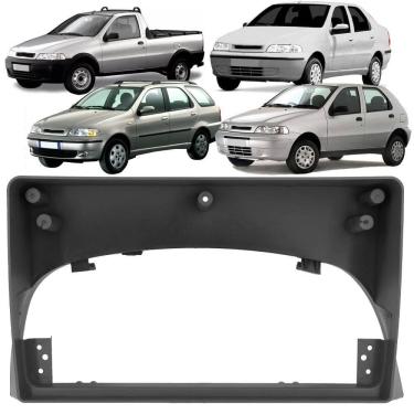 Imagem de Moldura Painel 2 Din 9 Polegadas Fiat Palio, Siena, Strada,