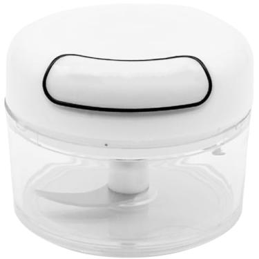 Imagem de Mini Processador de Alimento Manual Aço Inoxidável Branco