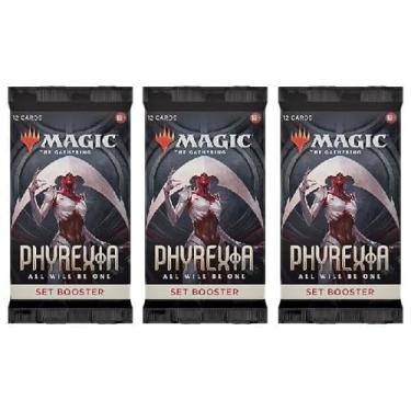 Imagem de 3 Packs MTG Set Booster Pack Lot MTG Phyrexia All Will Be One