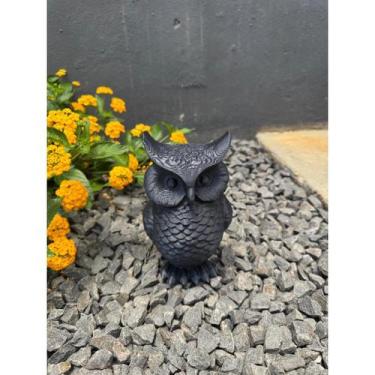 Imagem de Estátua Coruja Decoração Original 3D - FLEX3D, Preto