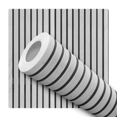 Imagem de Papel De Parede Adesivo Lavável Árvores Abstrato Salmão Branco Quarto 