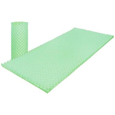 Imagem de Colchão Tipo Caixa de Ovo Luckspuma Solteiro D33 Verde