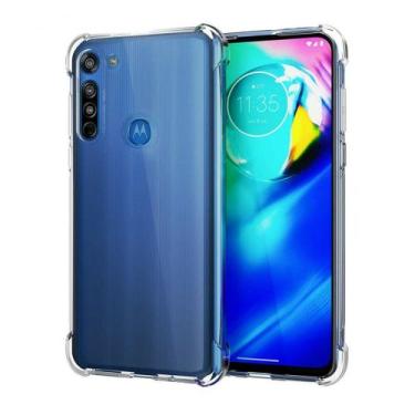 Imagem de Capinha Capa Case Motorola Moto G8 TRANSPARENTE Anti-Impacto Galaxy Mo