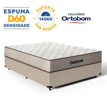 Imagem de Cama Box com Colchão de Espuma D60 Double Face Force Dream - Ortobom Casal 138cm