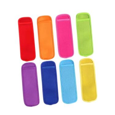 Imagem de Ｂｅｓｇａ 8 peças de capas para picolés de gelo, suporte para picolés de neoprene, capas para freezer, isoladas para picolés, laváveis ​​para festas de meninos